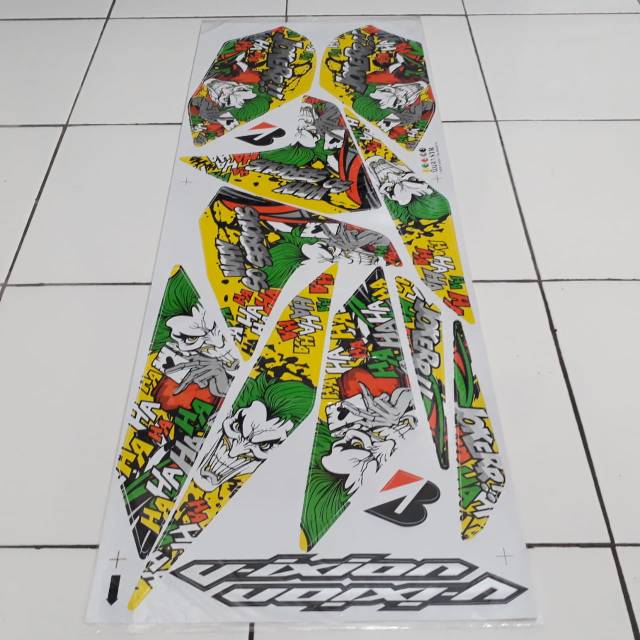 Striping stiker variasi yamaha Vixion nvl joker