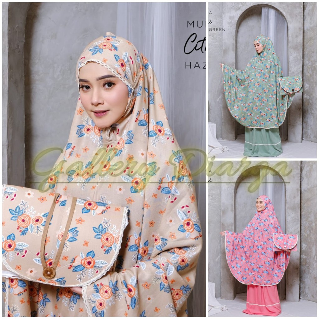 Bestquality Mukena Dewasa Rayon CITRANI ~ Mukena Cantik Motif Printing