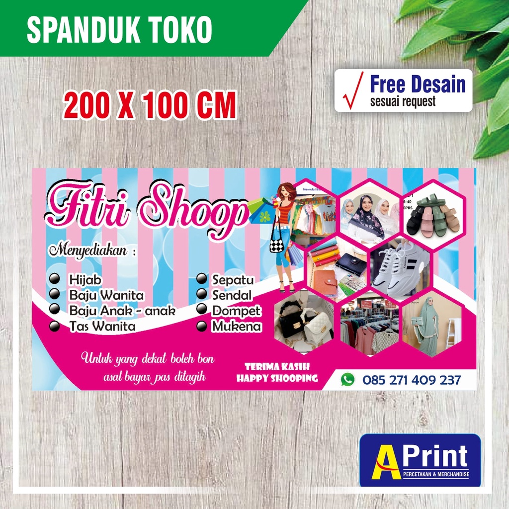 Jual Spanduk Banner MMT Toko Sembako Spanduk Toko Baju Spanduk Toko Pakaian Spanduk Warung