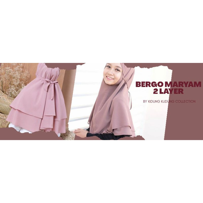 Bergo maryam 2 layer
