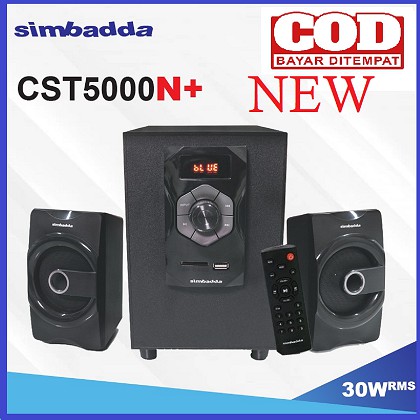 Speaker Aktif Simbadda CST 5000N+ LED- Bluetooth,USB,Radio, AUX In ORIGINAL