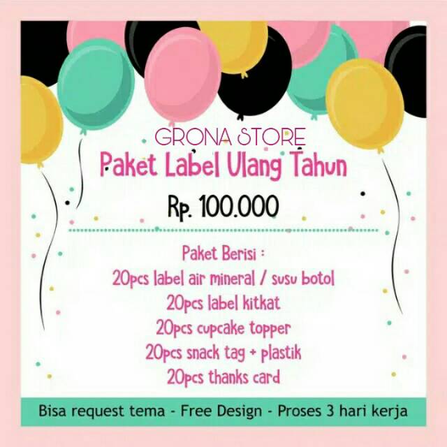 

Paket Label Ulang Tahun 100.000