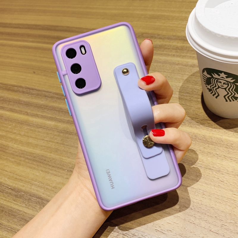 Case Bahan Akrilik Matte Dengan Lensa Kamera Untuk Huawei Nova 7i 5t 3i 7 Se P20 P30 Pro Y9 Prime 2019 Y9S