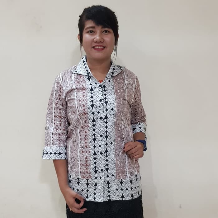 BAJU MODERN MODEL BATIK GORGA KHAS BATAK ( CEWEK )