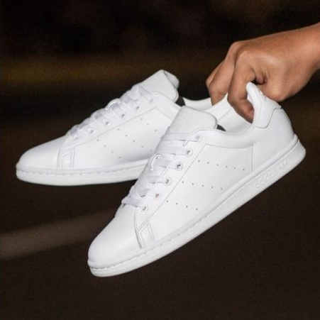 Sepatu Ads Stan Smith Full White Original / Sneakers Pria Original / Sepatu Putih Polos Pria