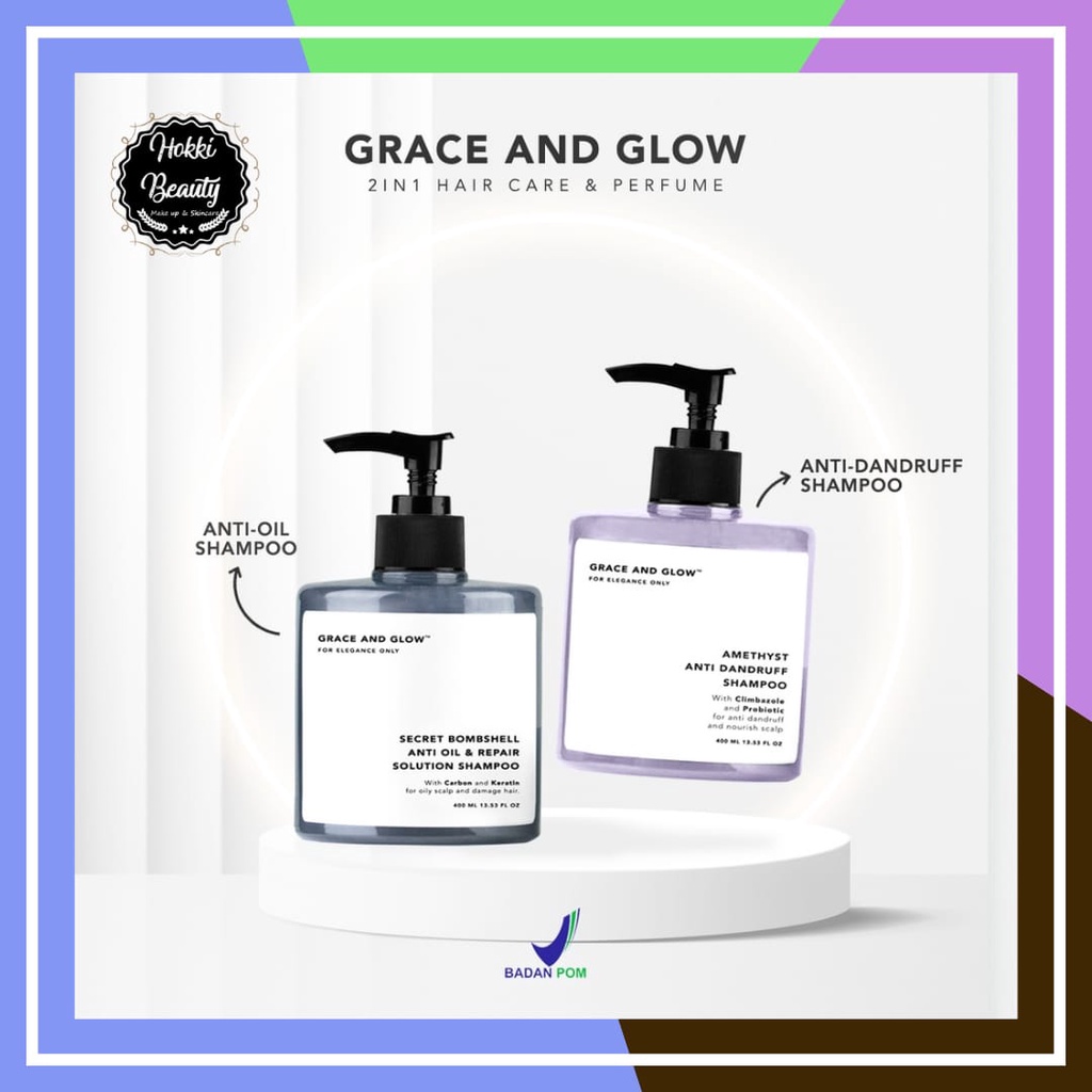 Grace and Glow Secret Bombshell Anti Oil and Repair Solution Shampoo - AMETHYST