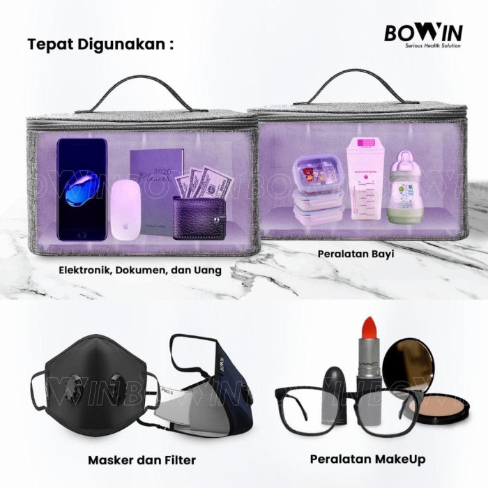 Cintramelin - Bowin Uvc Bag Sterilisasi - Uvc Lampu Box Disinfeksi Virus - Kotak Uv
