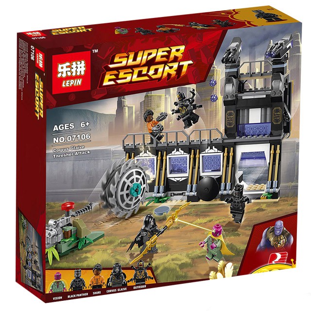 Brick Lego Lepin 07106 Lepin07106 Marvel Brick Lego Black Panther Avengers Infinity War