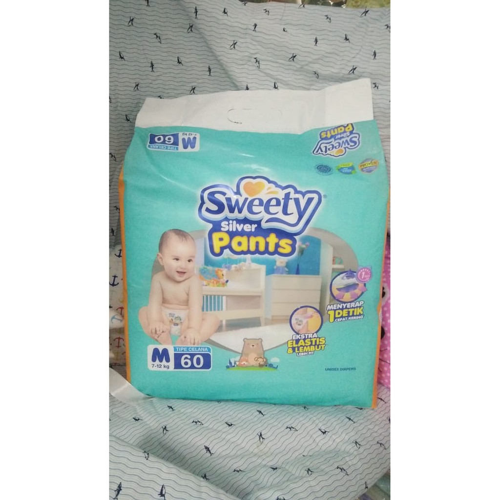 Sweety Silver Pants M60 - HTA SUSU / PAMPERS / DIAPERS