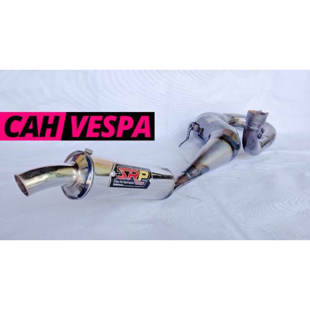 Knalpot Vespa SRP Buang Kanan Harian