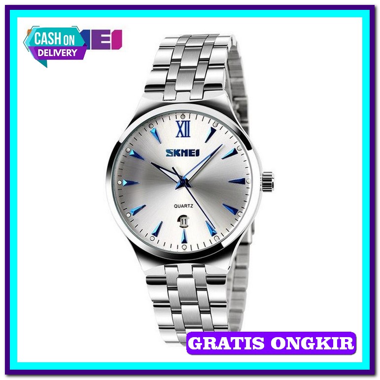Jm Tangan Pria Cowok Cowo Wanita Cewek Cewe Anti Air Tali Kulit T Yp99 Skmei 9071 Jam Tangan Pria W