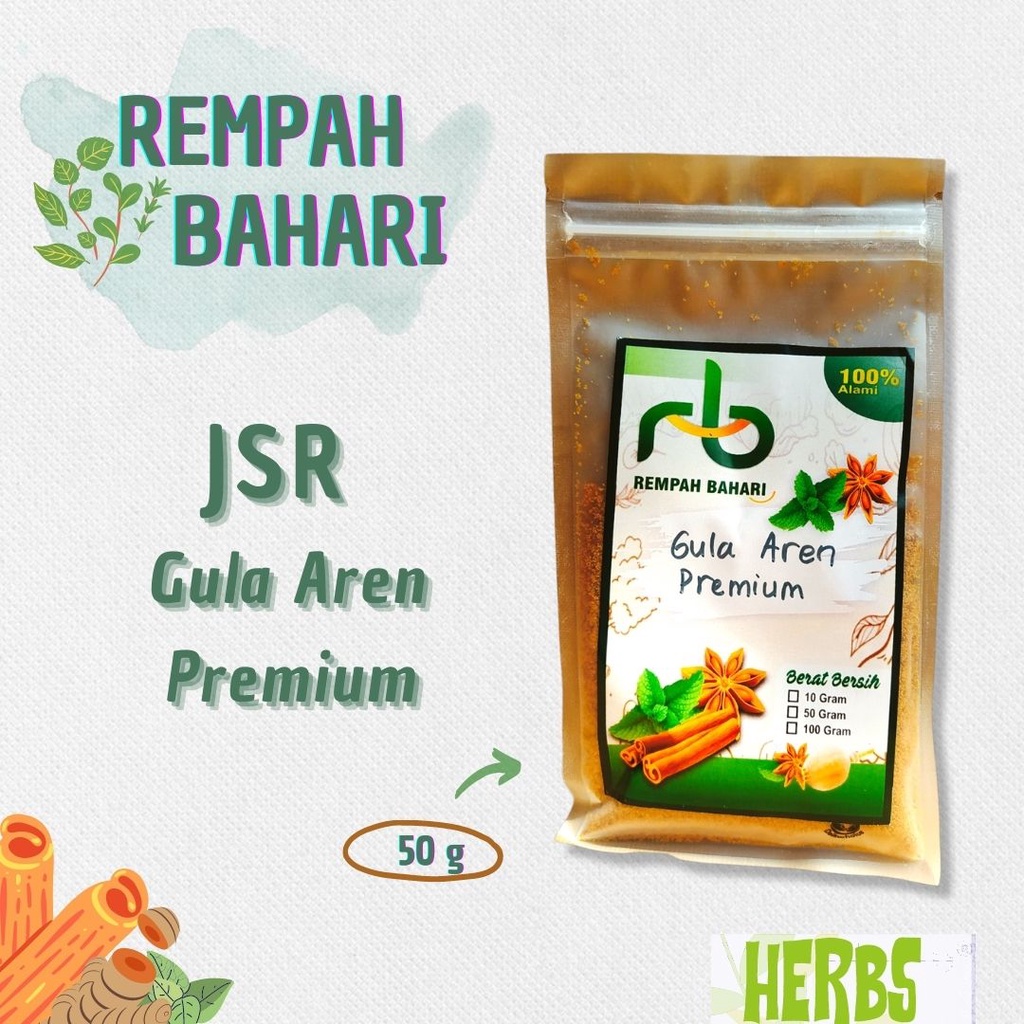 

(COD)GULA AREN PREMIUM (JSR)/GULA AREN ASLI MURNI 50 gr (REPACK)/GULA AREN /JSR