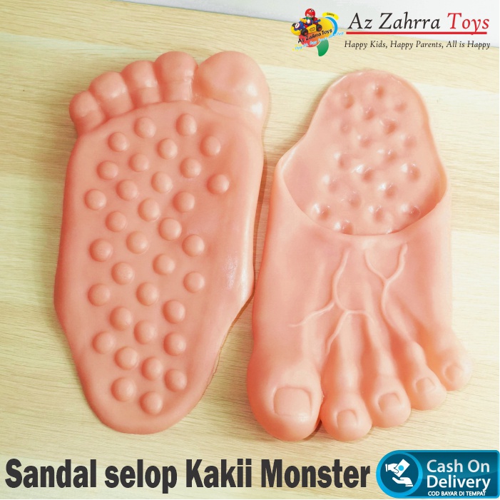 1 Pasang Selop Sandal Model Kaki Besar Monster sandal Hulk manusia purba