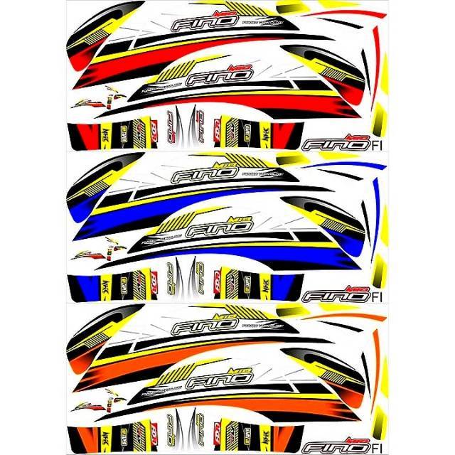 Striping Fino 125 Fi F1 Variasi Yamaha Stiker Lis Motor List