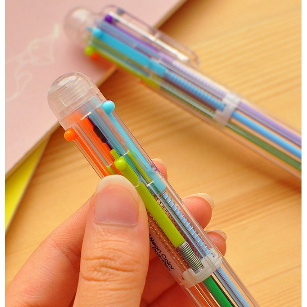 

OSM - S275 Pena 6 in 1 Alat Tulis Pulpen Perlengkapan Sekolah Pena Warna Warni