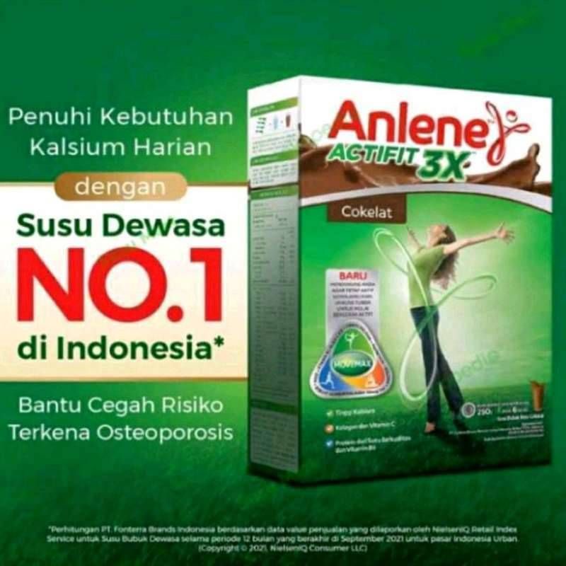 

ANLENE ACTIFIT 590 gram rasa cokelat/vanila/original