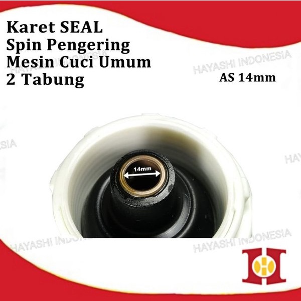 Seal Spin Sil Karet Dinamo Pengering Mesin Cuci Tabung AS 12 14 16 MM