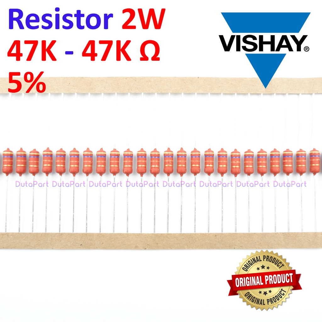 Resistor 47K Ohm 2 Watt 5% ORIGINAL VISHAY 2W 47K HIGH QUALITY