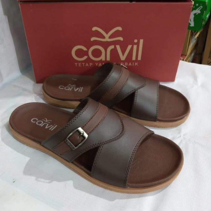 sandal casual pria Carvil welton 03 original coklat