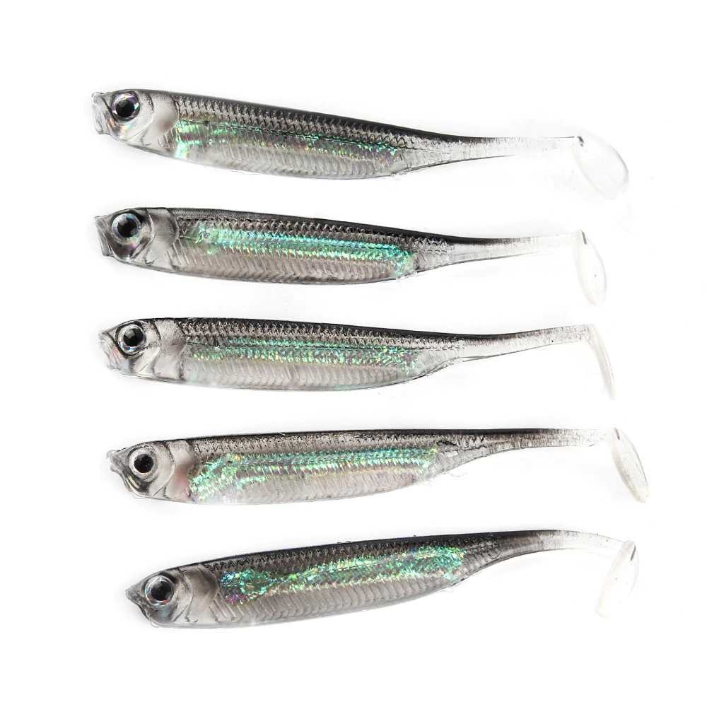 SOFTLURE 7CM 5 PCS UMPAN PANCING CASTING UMPAN PANCING LAUT LURE UMPAN KESTING UMPAN CESTING UMPAN M