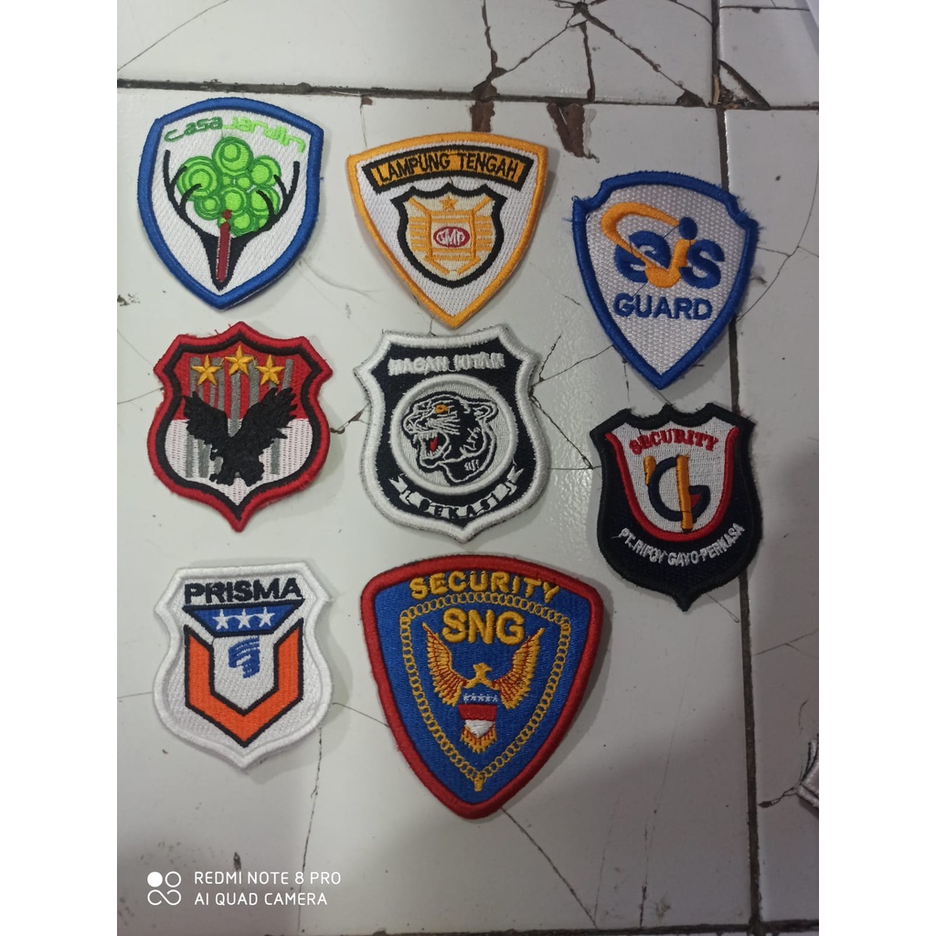 Bordir Timbul Logo CUSTOM