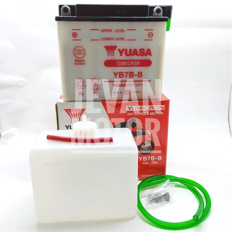 [JEVAN MOTOR] Yuasa Battery YB7B-B / Accu Yuasa YB7B-B / Aki YB7B-B / Aki Basah Motor Tiger