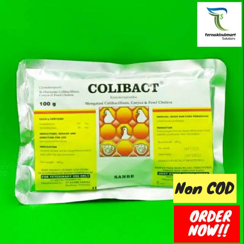 Colibact 100 gram obat pilek ayam bebek