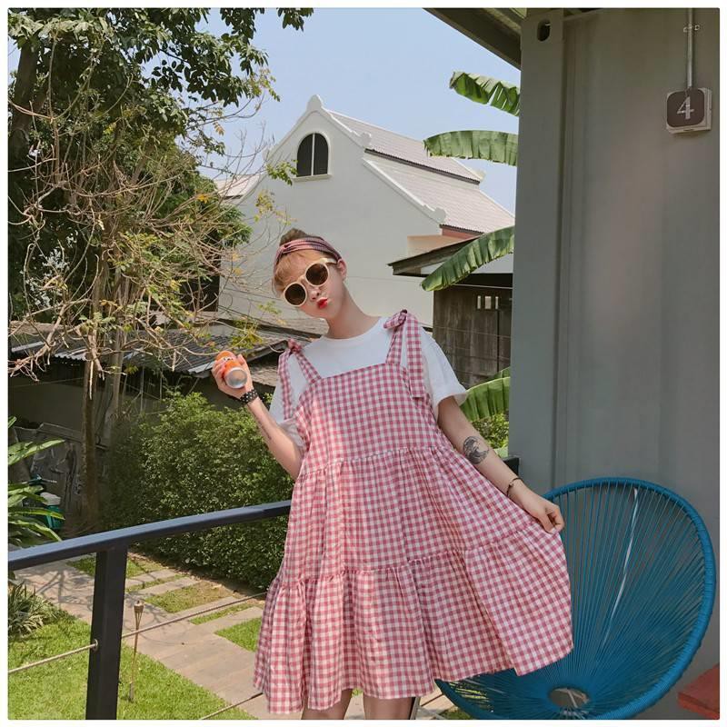 korean japan dress cute style casual long dress (Kf001)