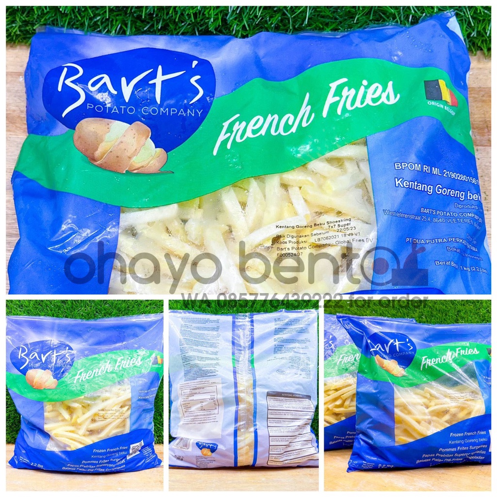 

Kentang Goreng BART / Shoestring BART 1kg / Straight Cut Termurah Terlaris