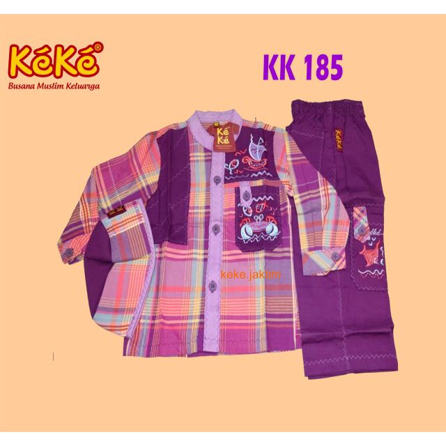 SALE Koko Anak Keke KK 185 Katun size 1 dan 2 (Koko Anak Lengan Panjang) Original