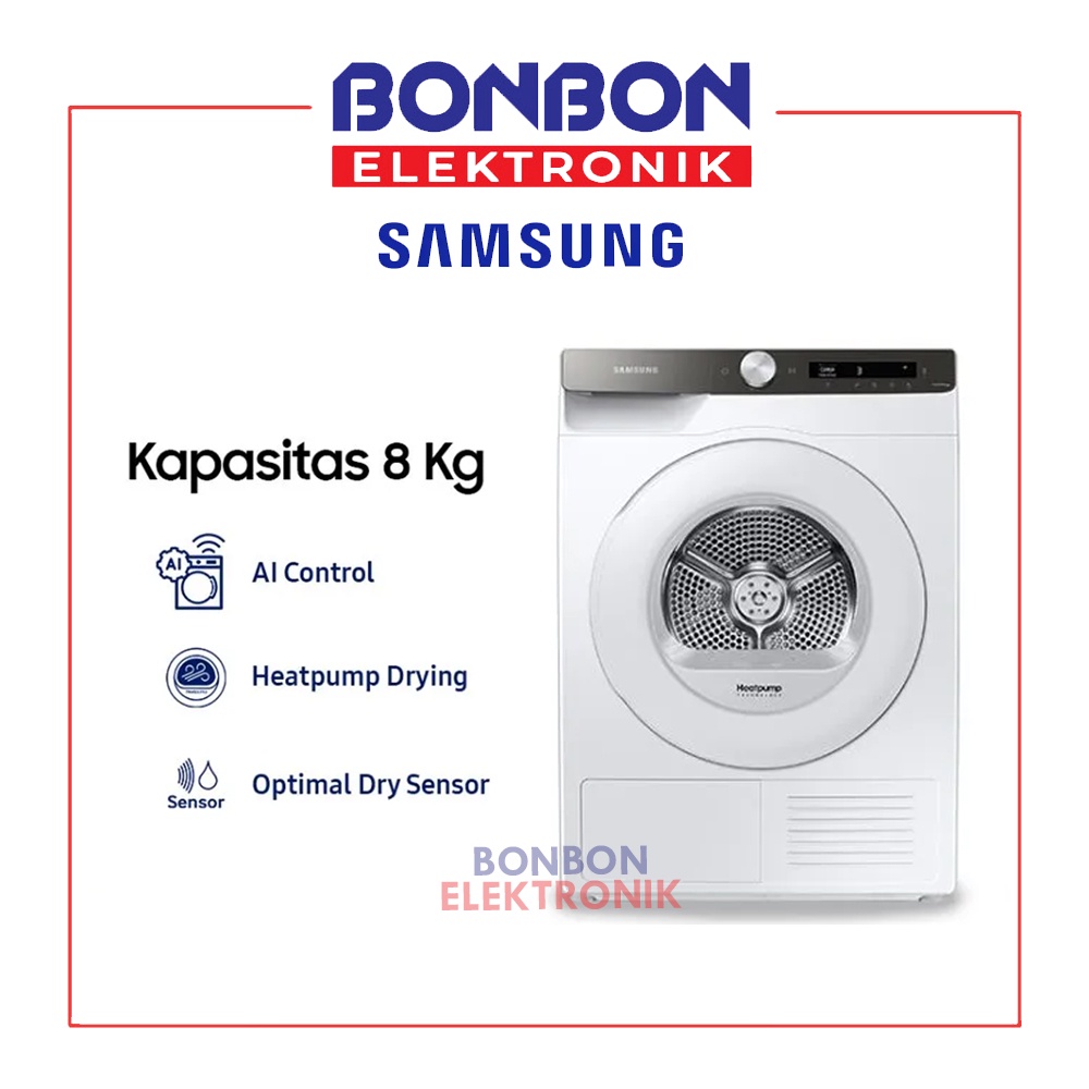 Samsung Heat Pump Dryer 8KG DV80T5220TT/SE 800W DV5000T