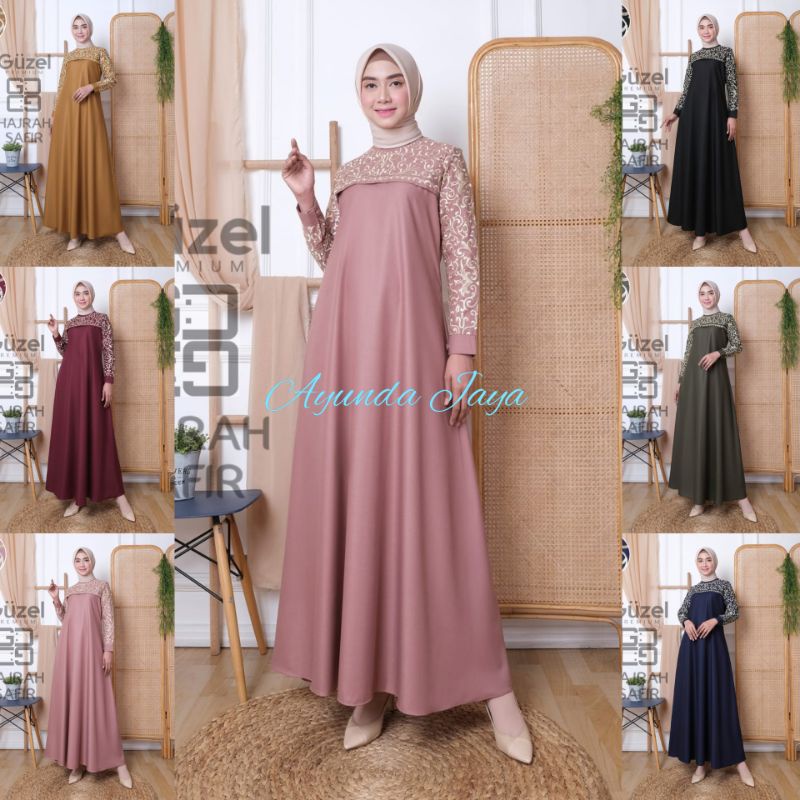 AYUNDA JAYA > FASHION MUSLIM - GAMIS MADINA HAJRAH SAFIR - BAJU GAMIS - GAMIS TUYOBO - GAMIS BORDIR 