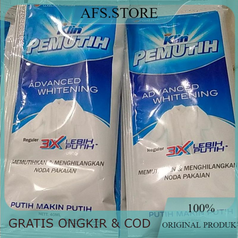 So Klin Pemutih 1 Renceng ( 6 sachet x 40ml )