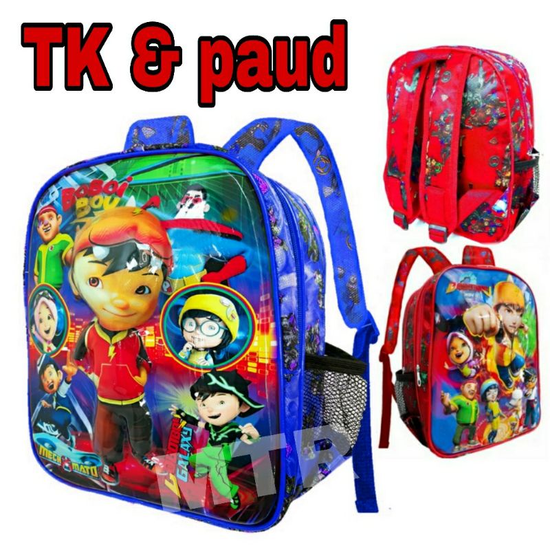 TAS RANSEL ANAK TK&amp;PAUD LED/DI TEPUK NYALA BERHADIAH BOTOL MINUM PLASTIK