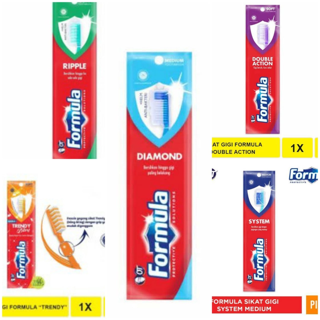 Sikat Gigi Formula /Teeth / sikat gigi higienis murah dan nyaman dipakai lengkap dgn tutup (random)