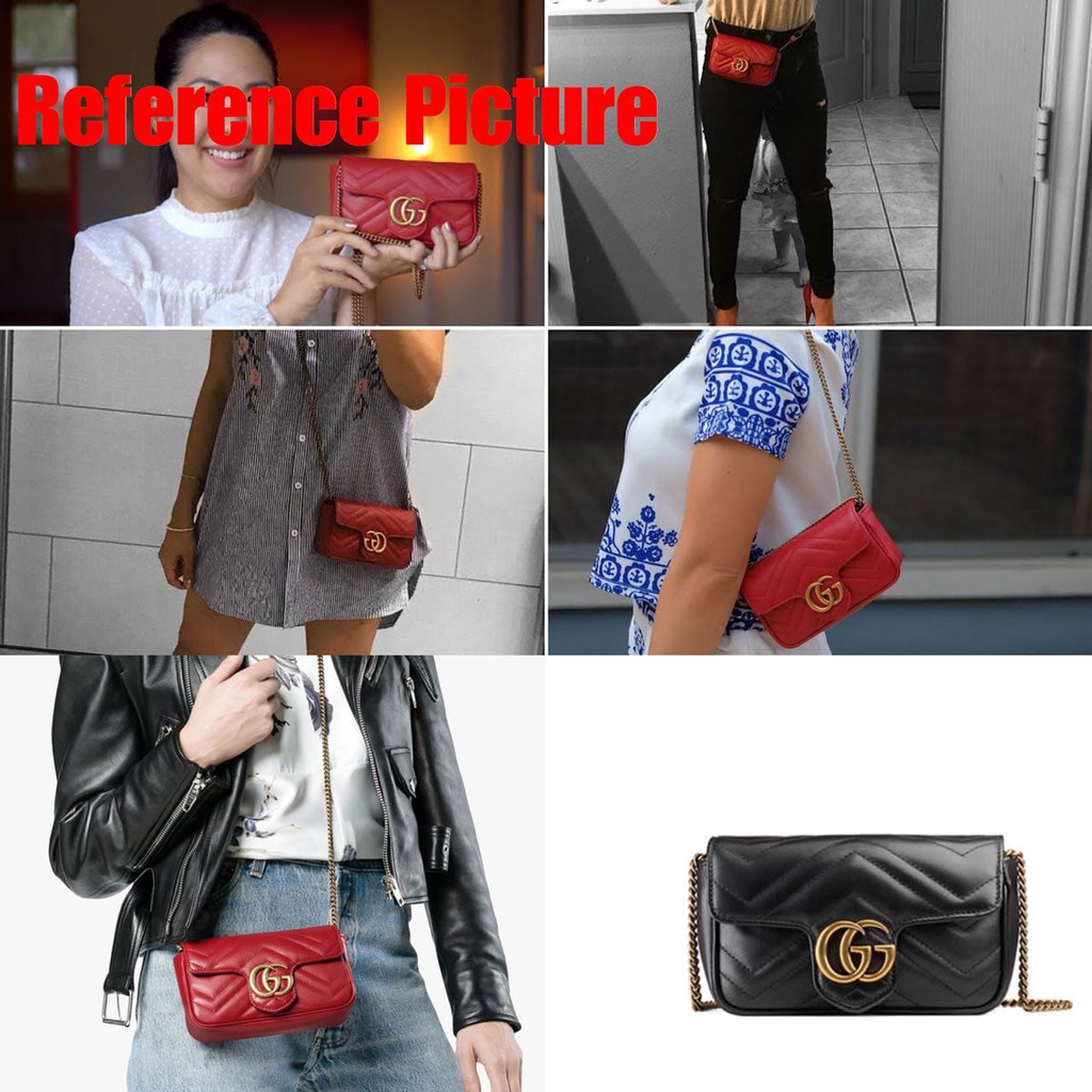 Gucci Marmont Matelasse Mini Bag + Box