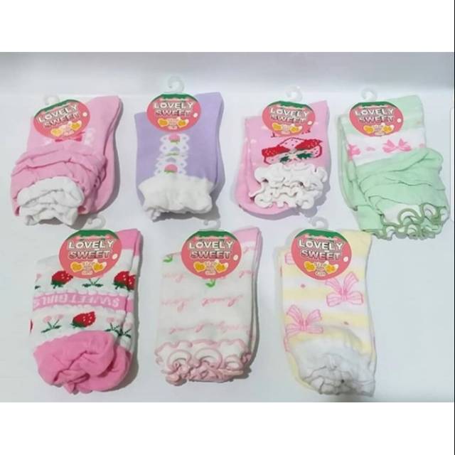 Kaos Kaki  Anak Lovely Sweet Cewe