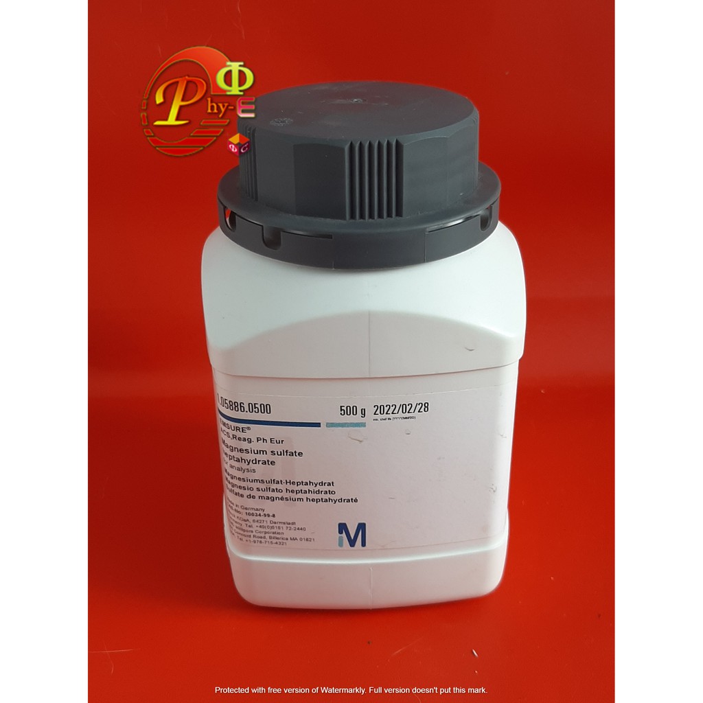 Magnesium Sulfate Heptahydrate / MgSO4.7H2O Merck Per 10 gram