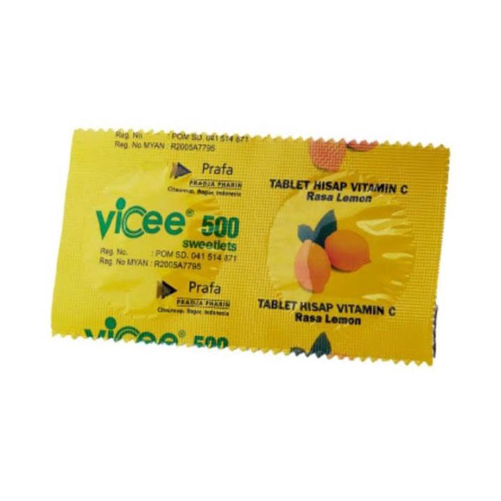 Vicee vitamin C 500mg 1strip 2 tablet