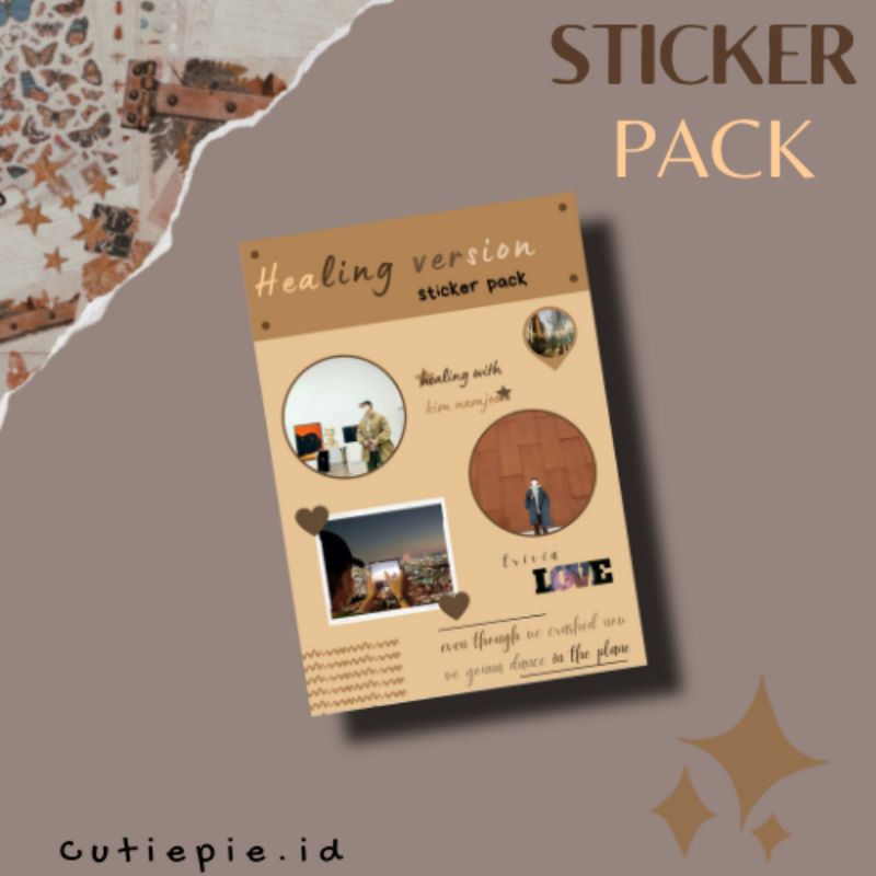 

[ready stock] DECO STICKER KIM NAMJOON VER STIKER RM VINLY STICKER BTS DEKORASI DAILY JOURNAL STIKER FANMADE
