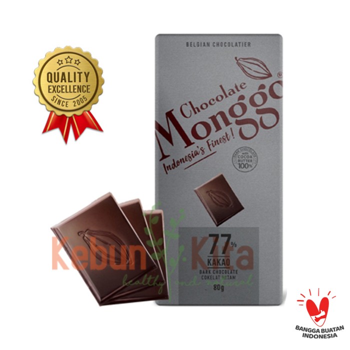 

MONGGO DARK CHOCOLATE 77% 80 GR