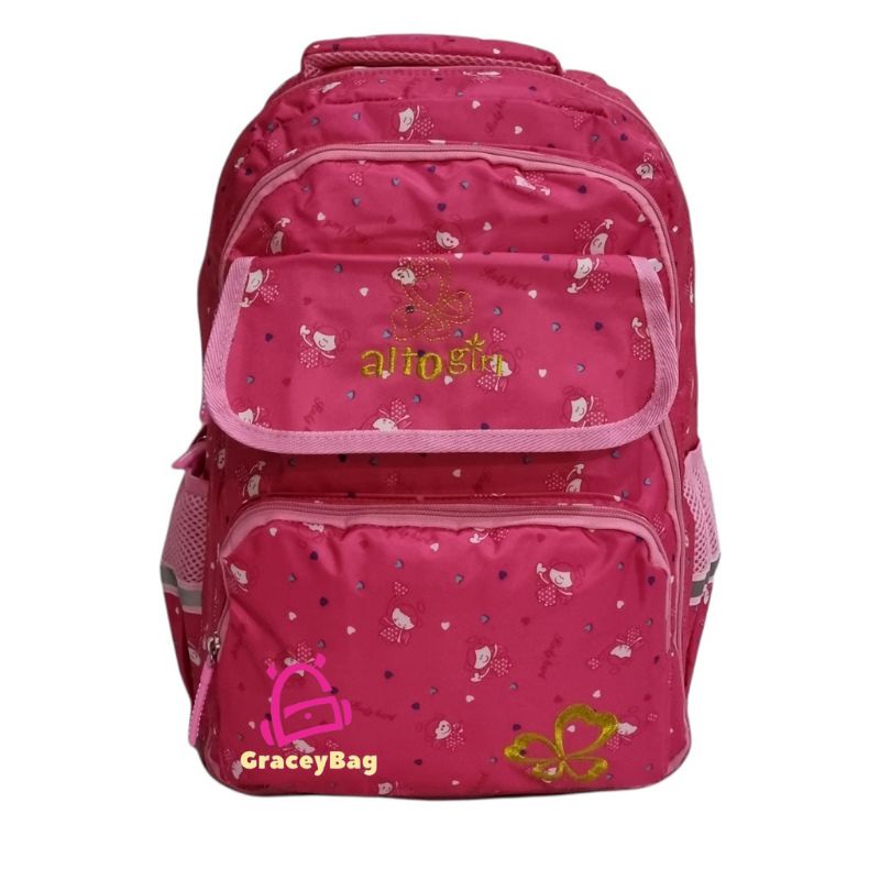 Tas ransel anak perempuan SD,SMP bahan tebal halus original Alto girl