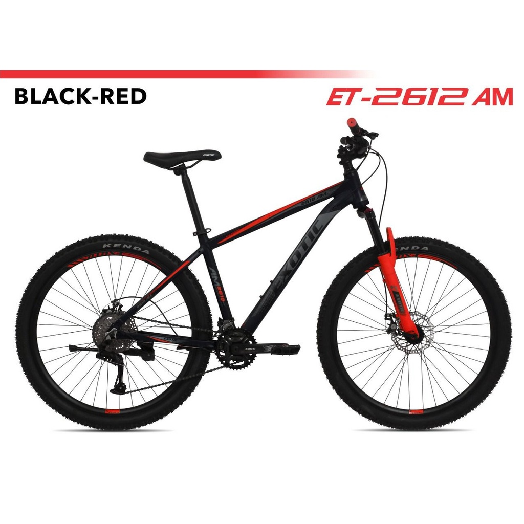 Sepeda Gunung MTB EXOTIC ET 2612 AM Size 26 & 27.5 Inch Alloy 18 Speed