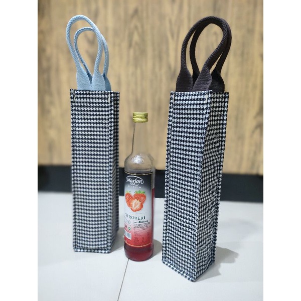 tas botol minum size 8*8*33 cm tas Tumbler totebag botol air minum cantik