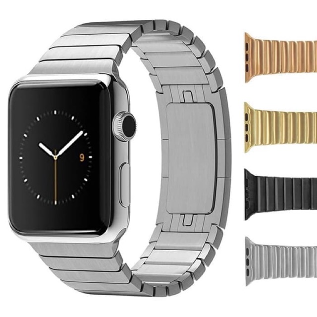 Strap Apple Watch iwatch Space Link Bracelet Stainless Steel iwatch series 10 46mm 42mm Ultra 45mm 41mm SE 38mm bkn 44mm 3 4 5 9