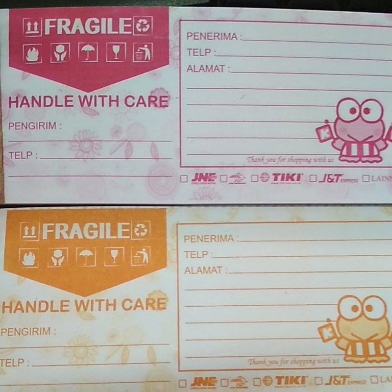 

Buku Kertas Label Alamat Online Shop