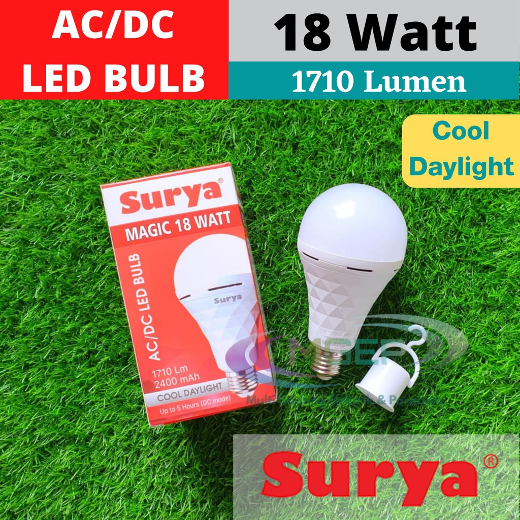 Lampu Emergency LED Bulb Surya Magic II Type 18 watt Lampu Darurat Super Murah
