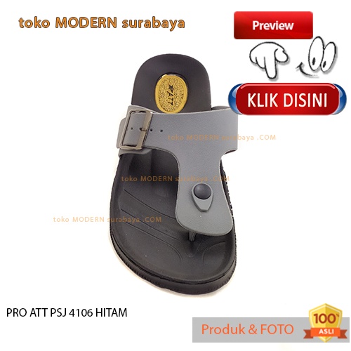 PRO ATT PSJ 4106 HITAM sandal pria casual sandal jepit karet