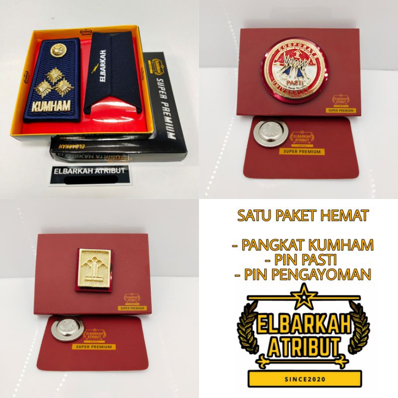 SATU PAKET HEMAT PANGKAT KUMHAM 4C + PIN PASTI + PIN PENGAYOMAN