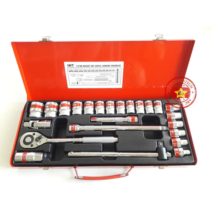 Kunci Sok Set 25pcs Segi 12 IWT Japan Standart